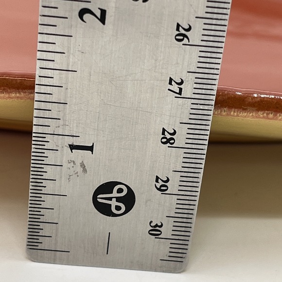 VIETRI italy  16 1/4" x 7 5/8" Oval Serving Dish Tray Platter Volcanic Red - Picture 7 of 7